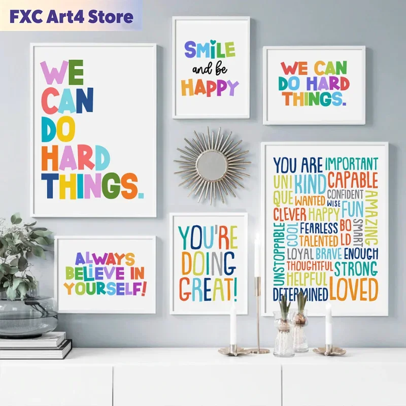 Kids Education Motivation - Poster Inspiratif Gambar Dinding Kelas Anak