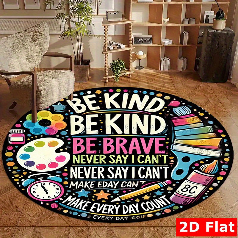 Kids Education Motivation - Be Kind Be Brave Kutipan Motivasi