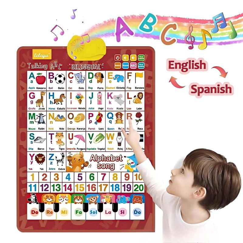 Kids Educational Posters - Poster Interaktif Berbicara ABC & Angka