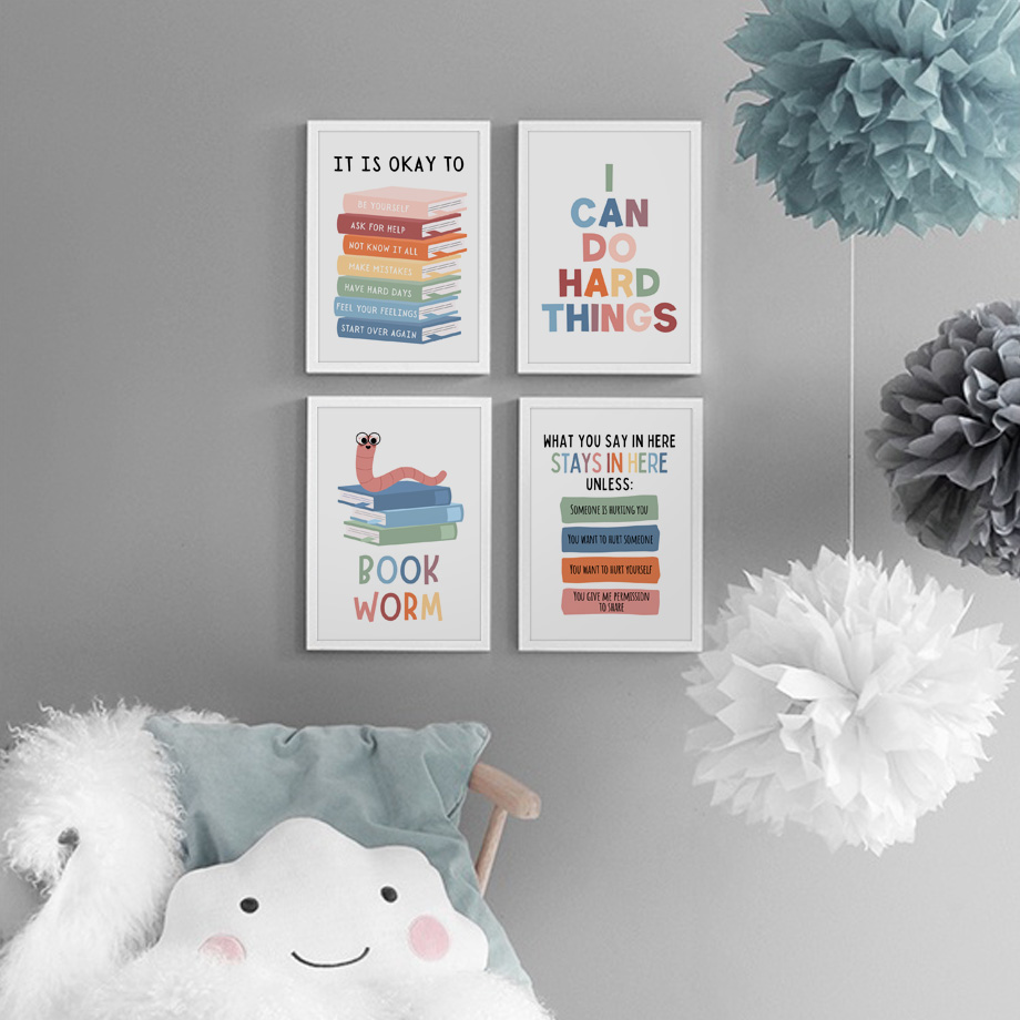 Kids Education Motivation - Kutipan Pendidikan Bahasa Inggris Poster Kelas