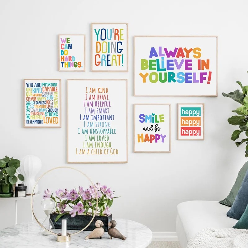 Gambar Dinding Kelas Anak Posi - Kids Education Motivation ulasan dan harga