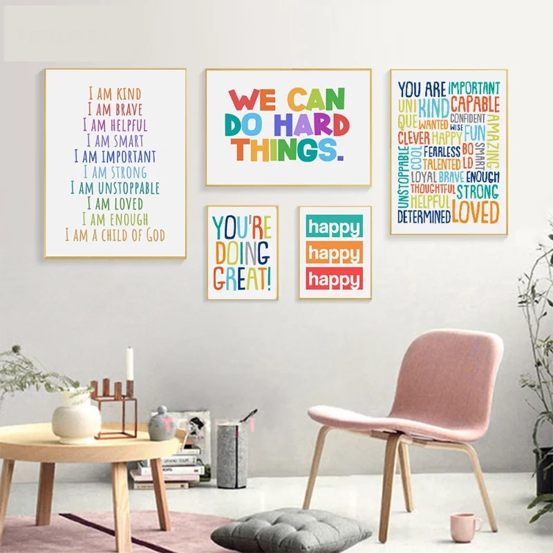 Gambar Dinding Kelas Anak Posi - Kids Education Motivation ulasan dan harga