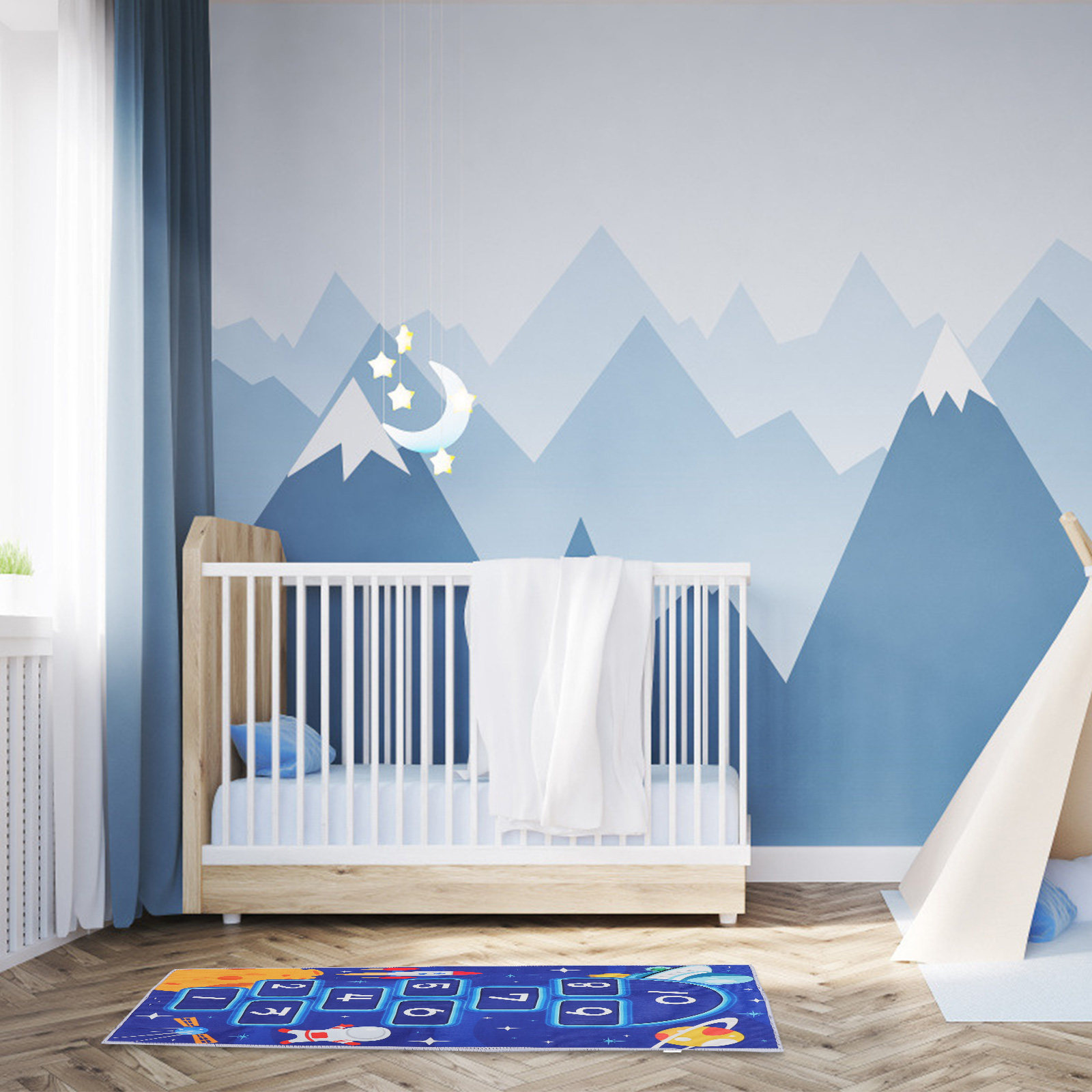 Karpet Lantai Hopscotch Besar  - Kids Education Number ulasan dan harga