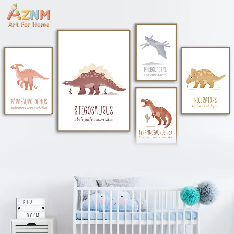 AZNM Cetakan Seni Dinding Kanv - Kids Educational Posters ulasan dan harga