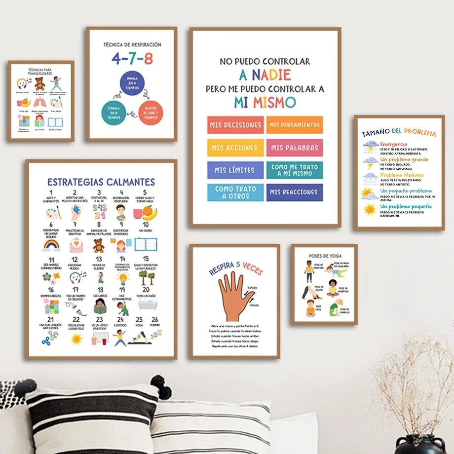 Poster Edukasi Anak Spanyol, E - Kids Yoga Education ulasan dan harga