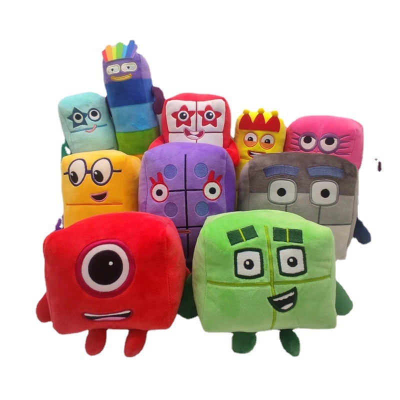 10pcs Boneka Plush Angka Kartu - Kids Education Number ulasan dan harga