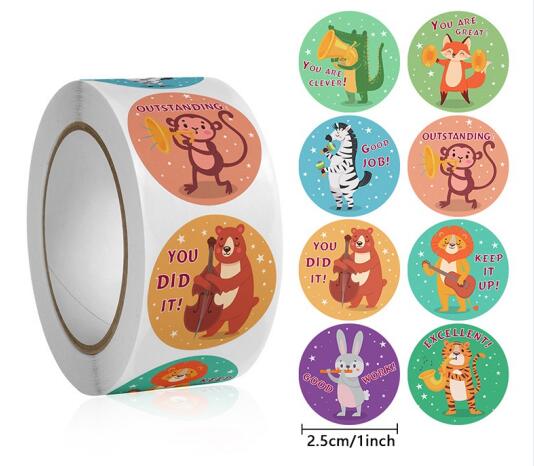 Stiker Pembelajaran Hewan Lucu - Kids Education Motivation ulasan dan harga