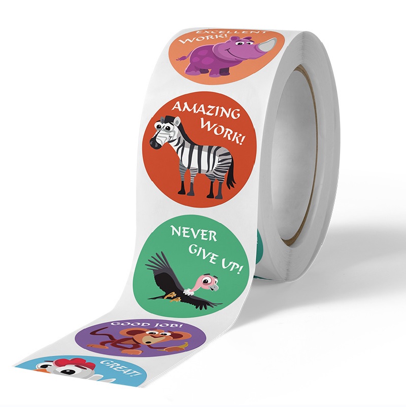 Stiker Pembelajaran Hewan Lucu - Kids Education Motivation ulasan dan harga