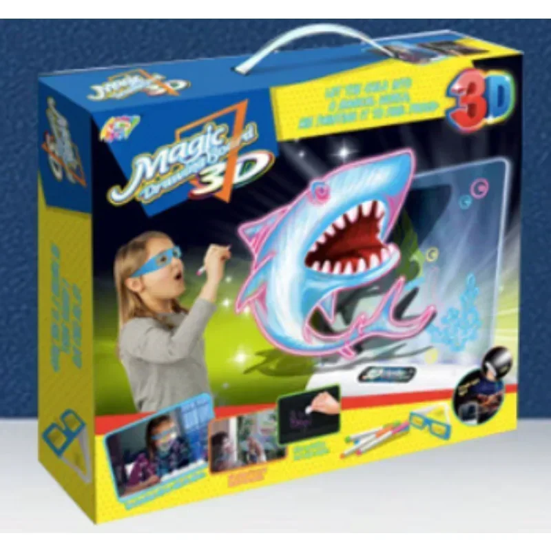 Papan Gambar Ajaib 3D LED Meny - Kids Education Foundation ulasan dan harga