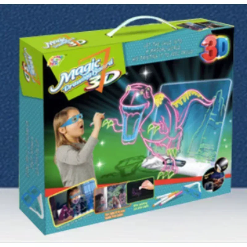 Papan Gambar Ajaib 3D LED Meny - Kids Education Foundation ulasan dan harga
