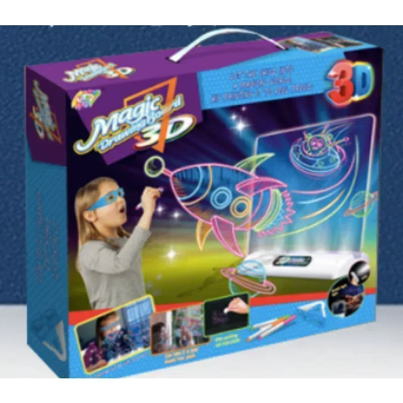 Papan Gambar Ajaib 3D LED Meny - Kids Education Foundation ulasan dan harga