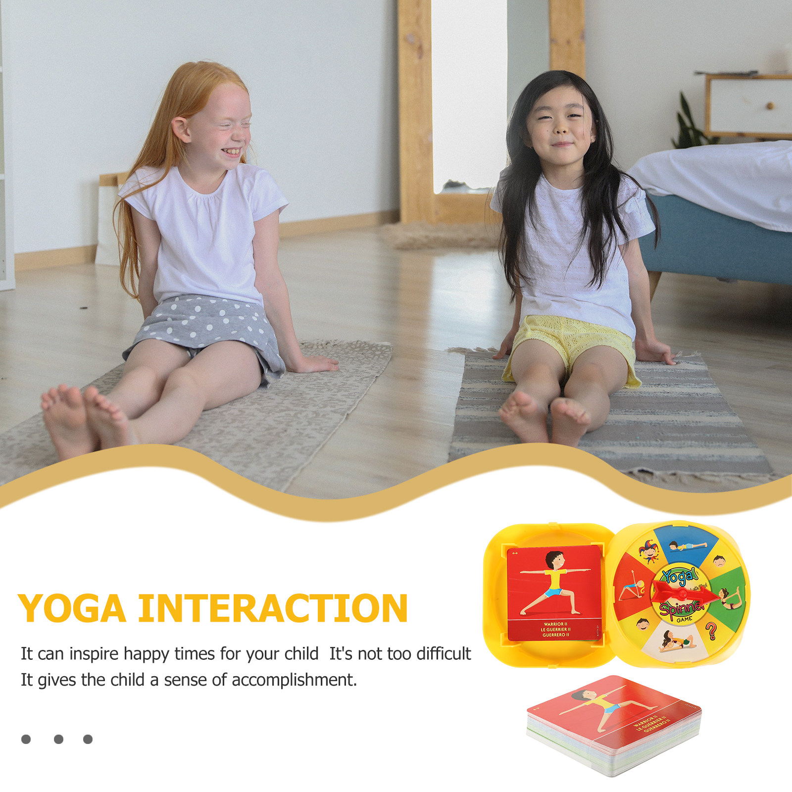 1Set Permainan Interaktif Pose - Kids Yoga Education ulasan dan harga